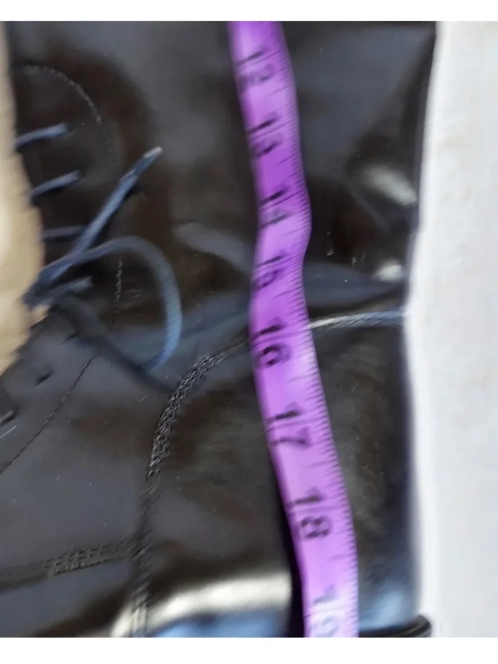 Classic Black Over-the-Knee Lace-Up Boots - Picture 6 of 15